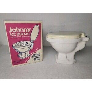 Vintage Johnny Ice Bucket Punch Bowl Planter Original Box 1974